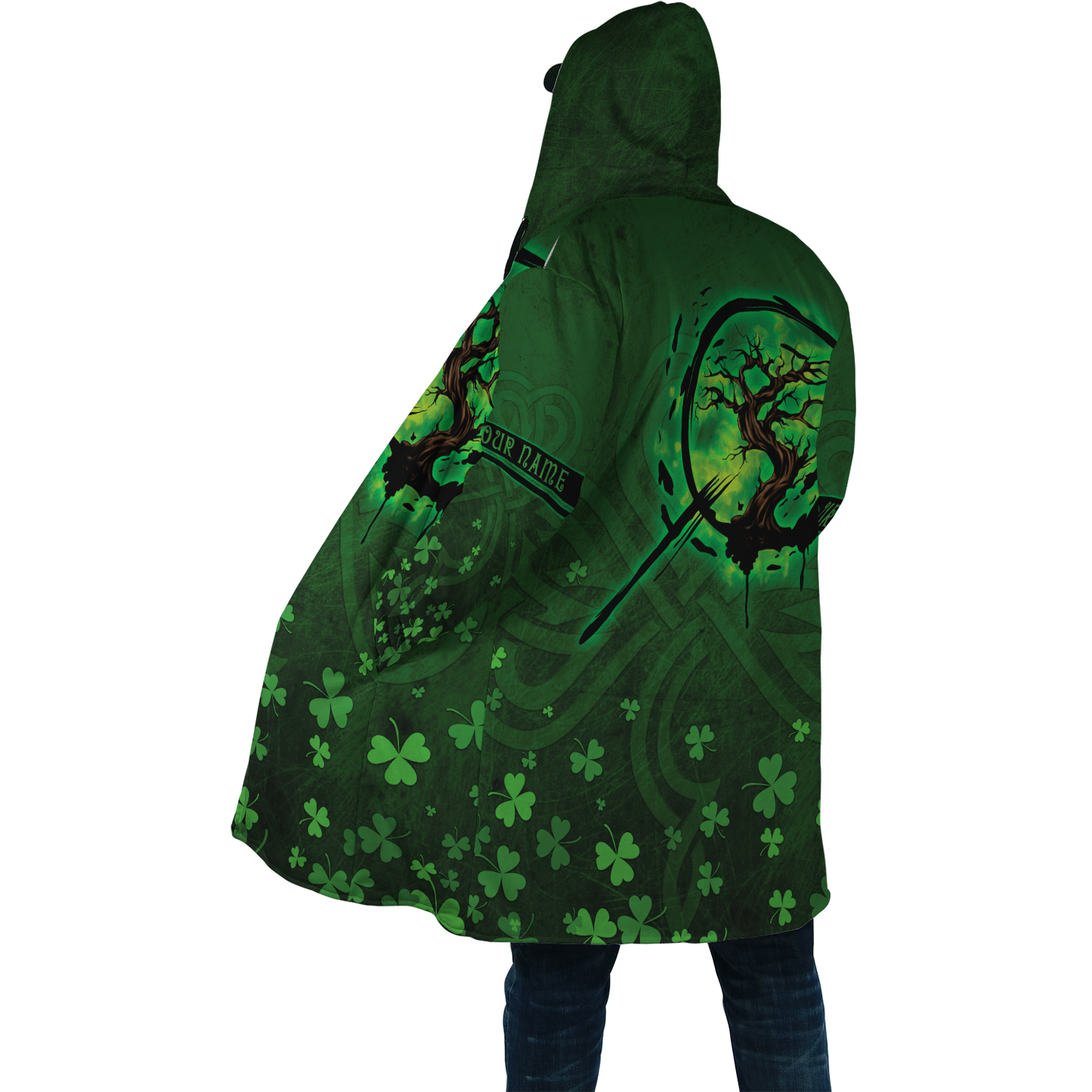Premium Unisex Hoodie Irish St.Patrick Custom Name Tree Of Life ML