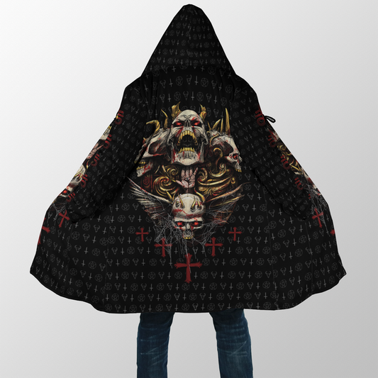 Red Eyes Skull Cloak For Men And Women JJ07022103