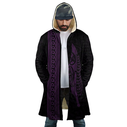 Maori Silver Fern Purple 3D All Over Printed Unisex Shirts