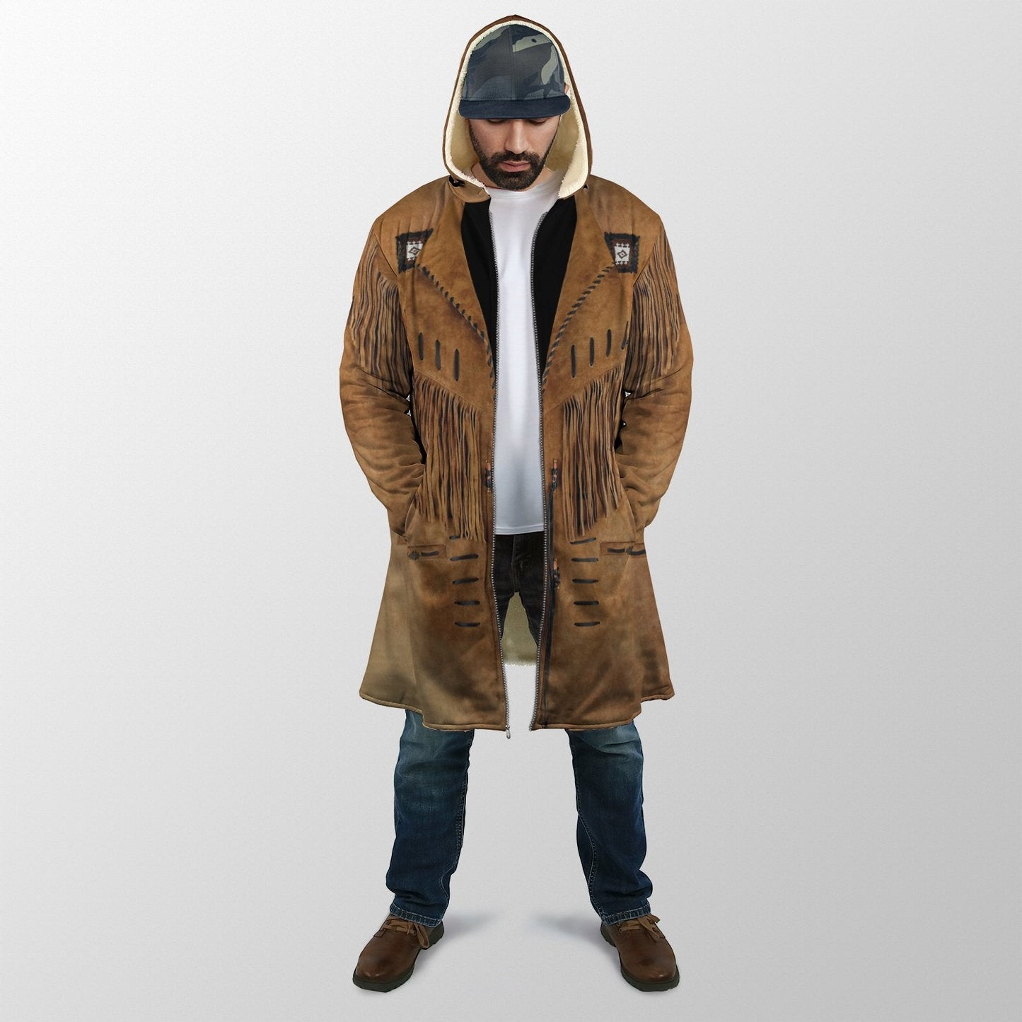 Cowboy Jacket No14 Cosplay 3D Over Printed Unisex Deluxe Hoodie ML