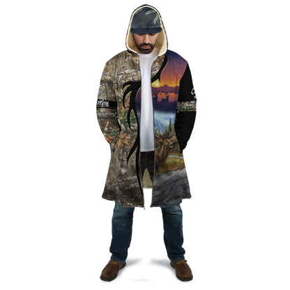 Deer Hunting 3D Over Printed Unisex Deluxe Hoodie ML