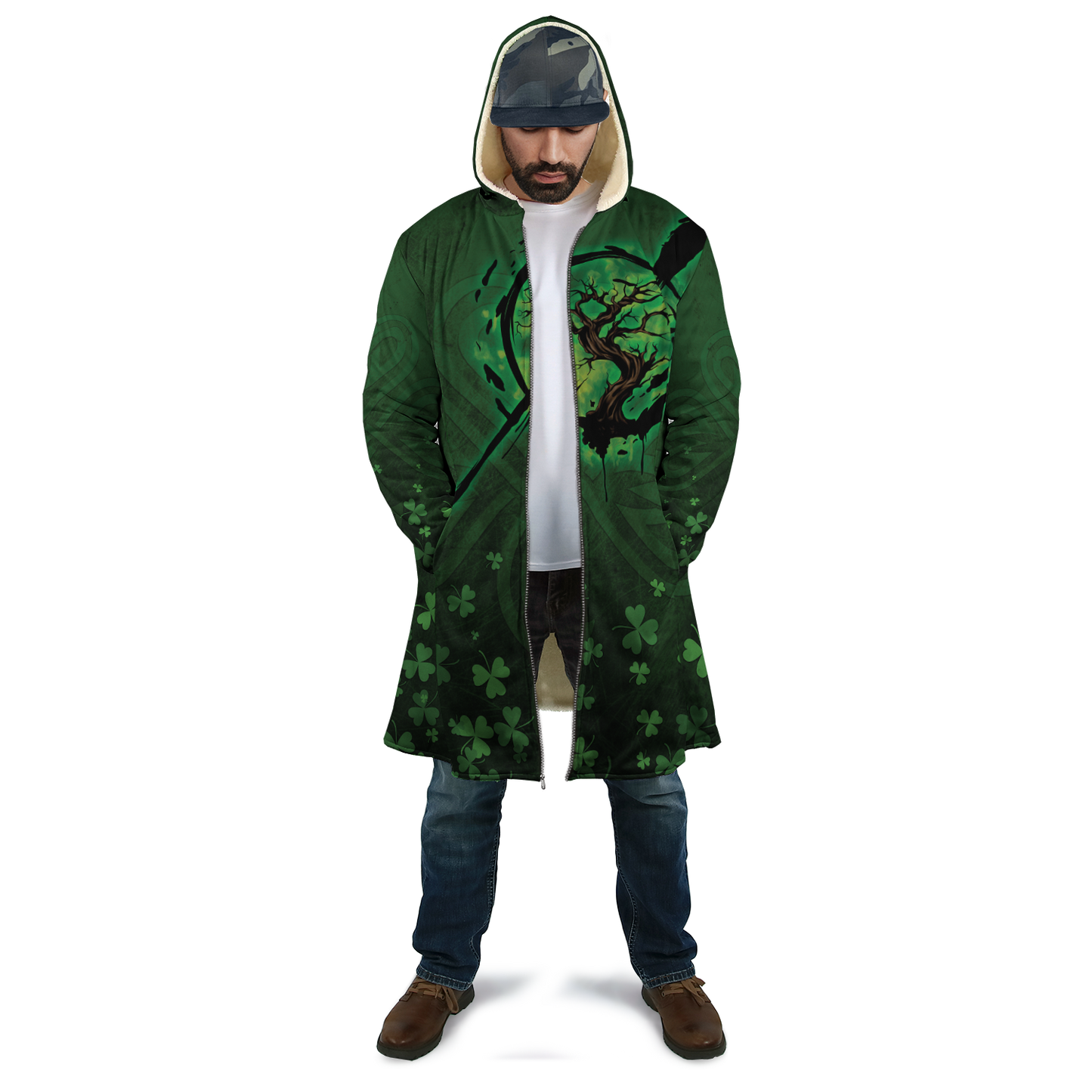 Premium Unisex Hoodie Irish St.Patrick Tree Of Life ML