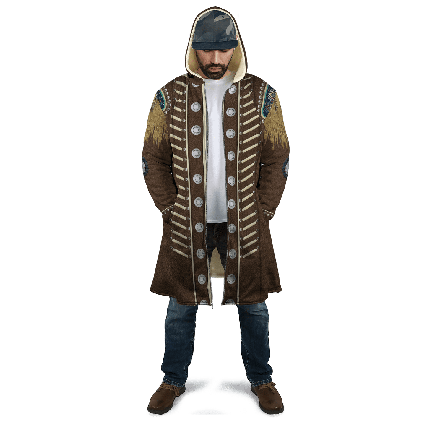 Cowboy Jacket No20 Cosplay 3D Over Printed Unisex Deluxe Hoodie ML