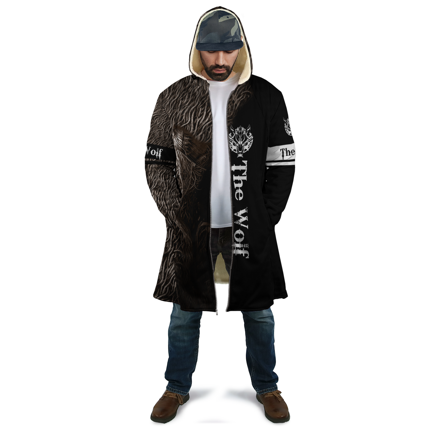 Premium Unisex Hoodie Fenrir Viking Wolf ML