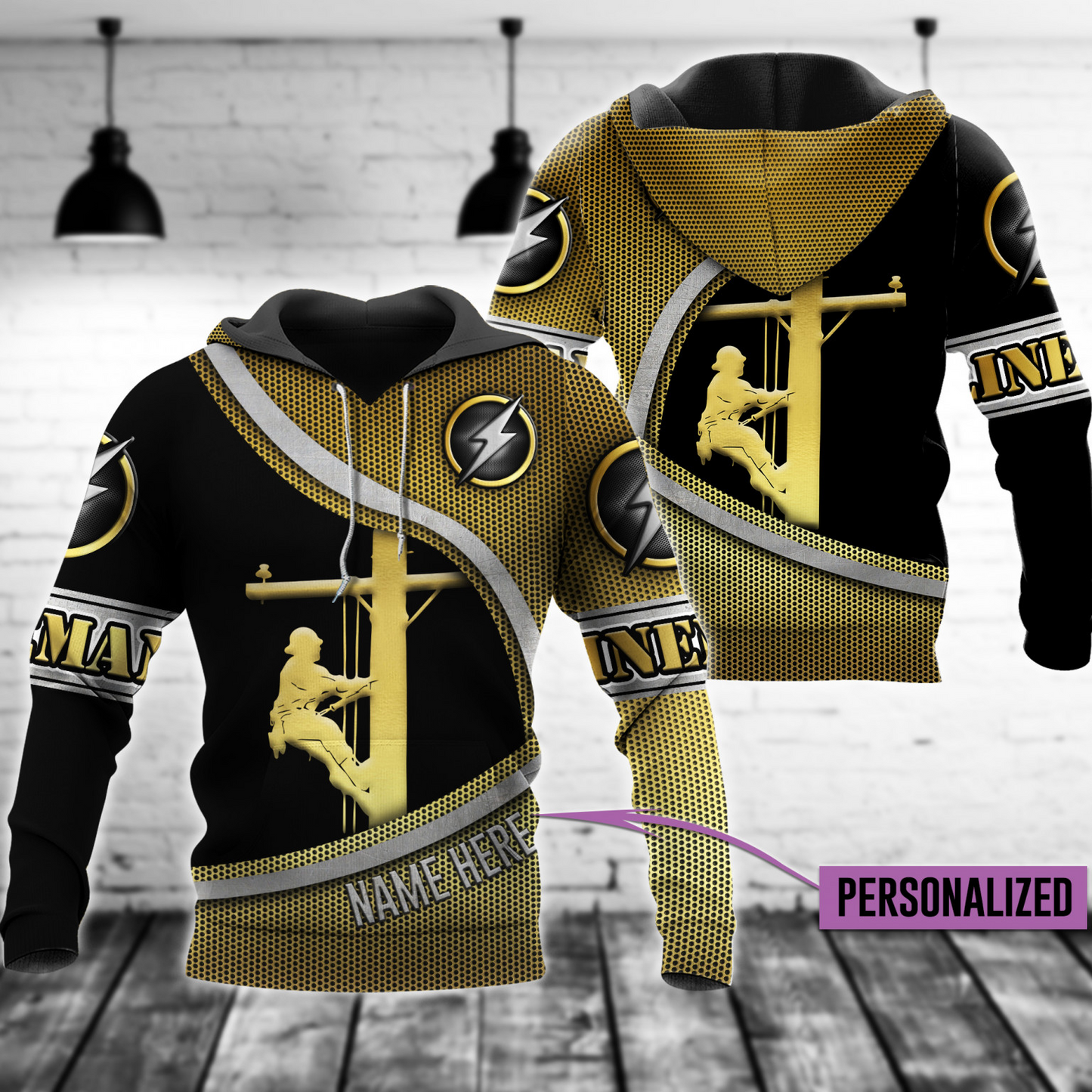 Premium 3D Printed Lineman Shirts No1 MEI
