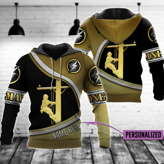 Premium 3D Printed Lineman Shirts No1 MEI