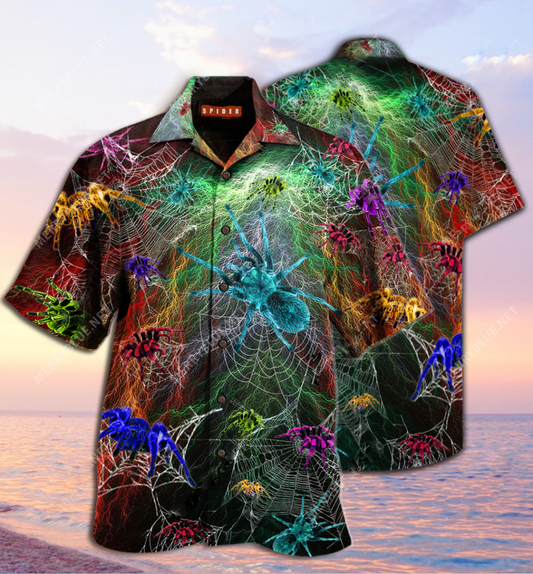 Amazing Tarantula Colorful Hawaii Shirt  08062103.CML