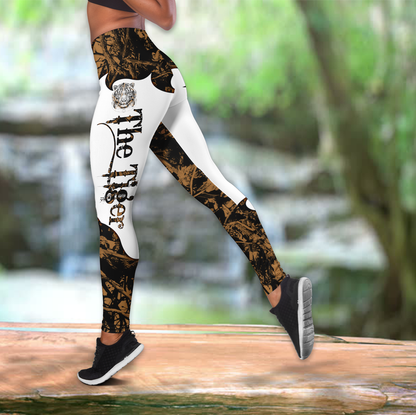 The Tiger Brown Camo Tattoo 3D All Over Printed Shirts For Men and Women JJW17082003S