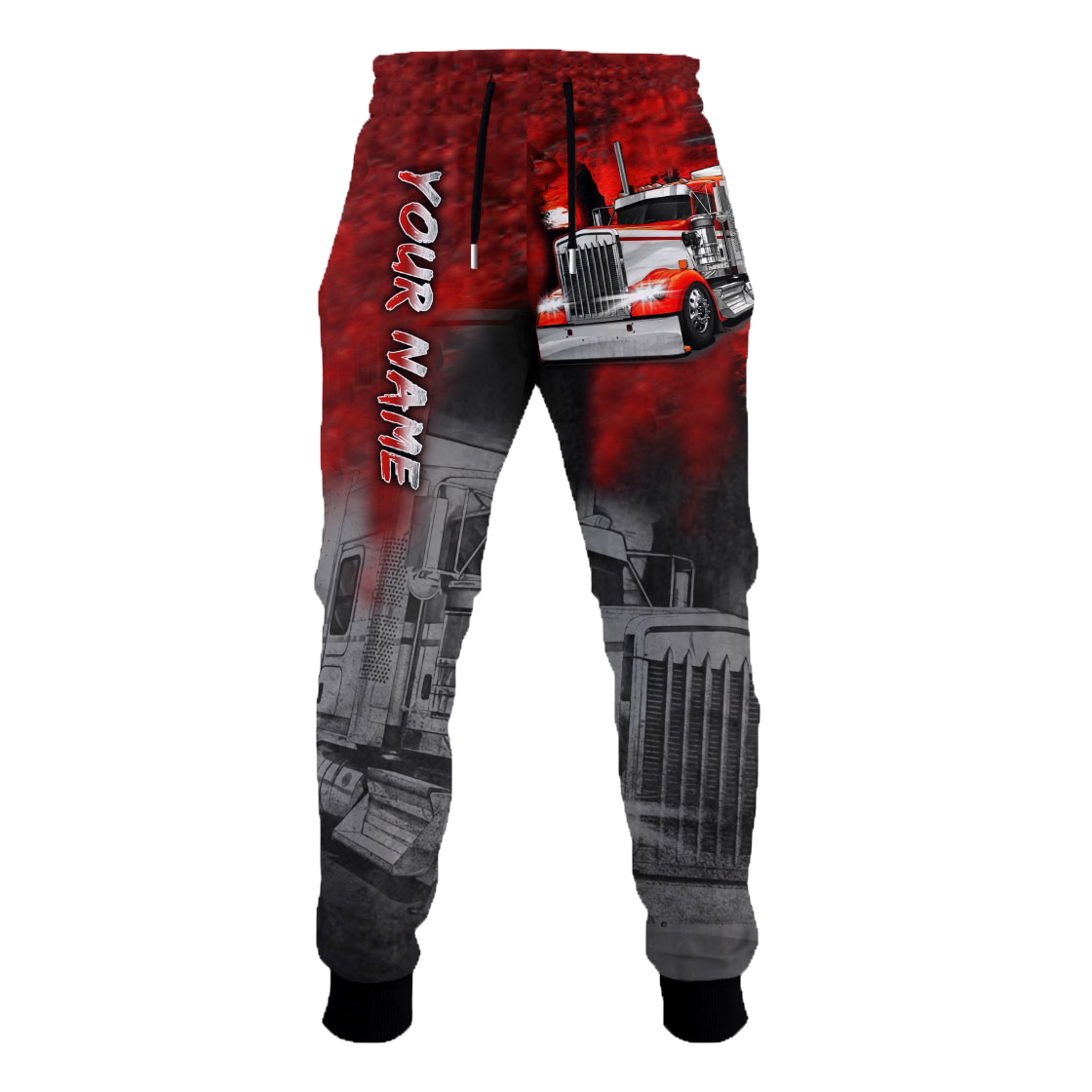 Personalized Red Trucker 3D Printed Unisex Shirts TN