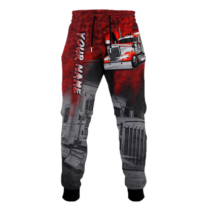 Personalized Red Trucker 3D Printed Unisex Shirts TN