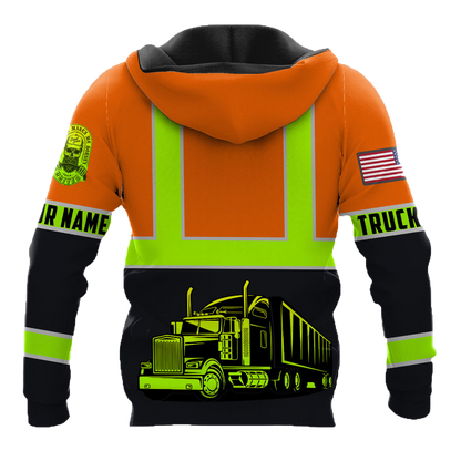 Personalized Trucker Safety 3D Printed Shirts TN