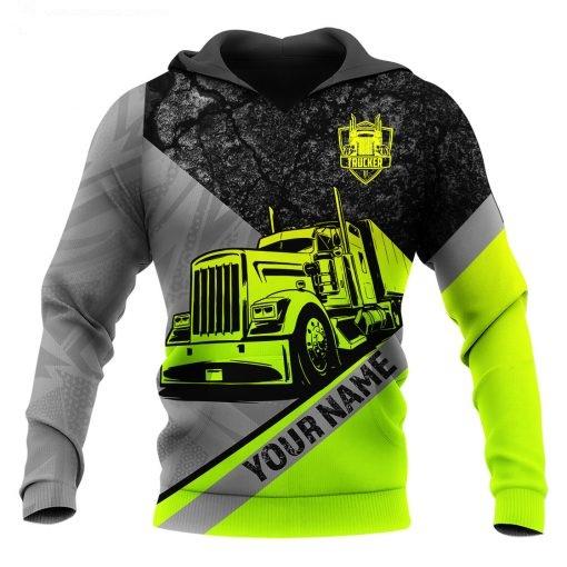 Personalized Name Trucker 3D All Over Printed Unisex Shirts