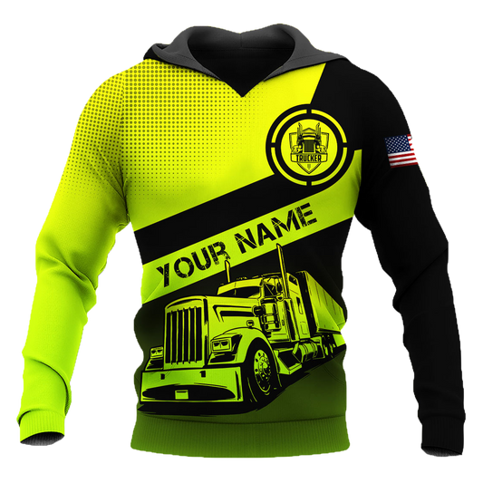 Personalized Trucker 3D All Over Printed Unisex Shirts TN