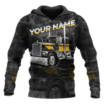 Customize Name Trucker 3D All Over Printed Unisex Shirts