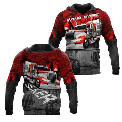 Personalized Red Trucker 3D Printed Unisex Shirts TN