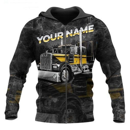 Customize Name Trucker 3D All Over Printed Unisex Shirts