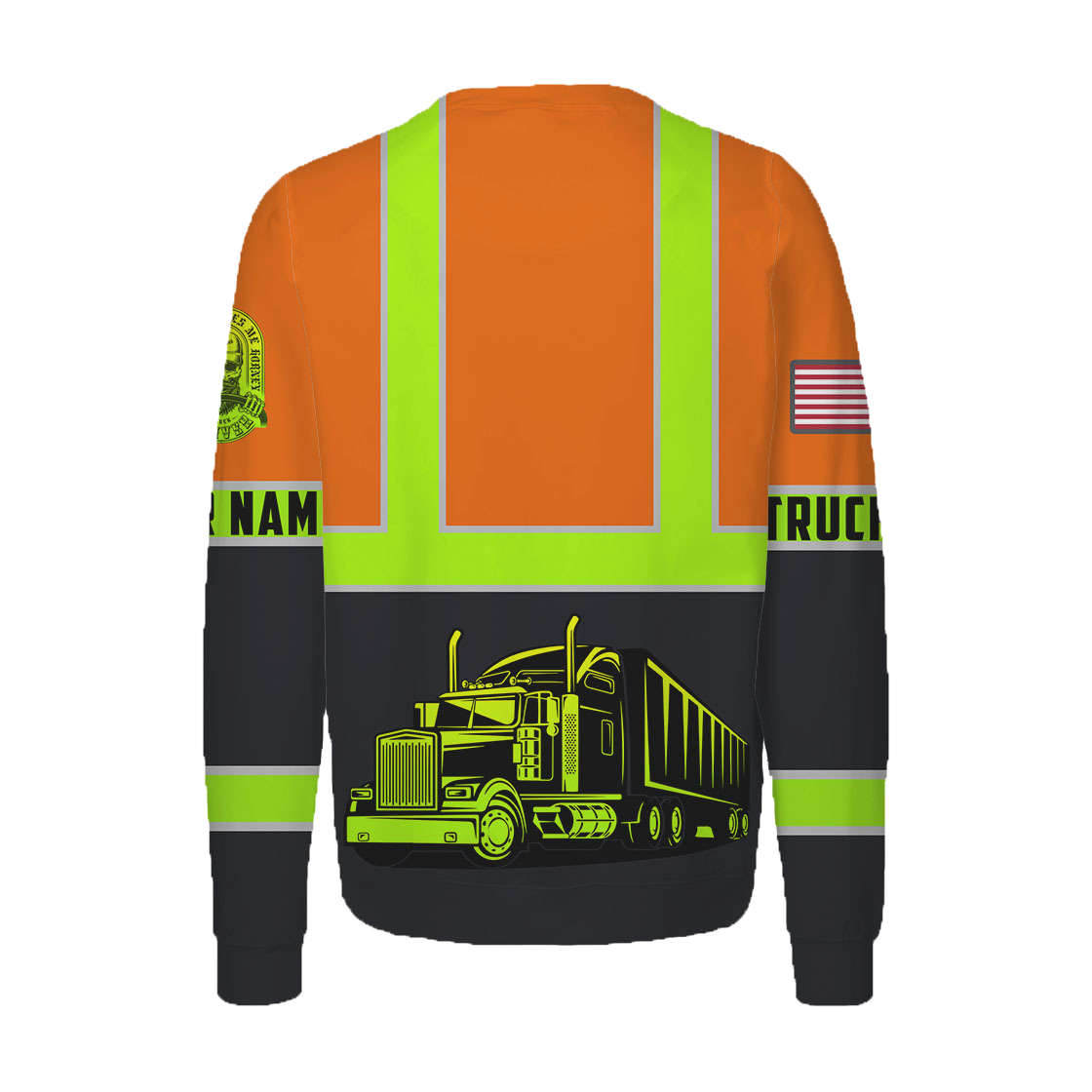 Personalized Trucker Safety 3D Printed Shirts TN