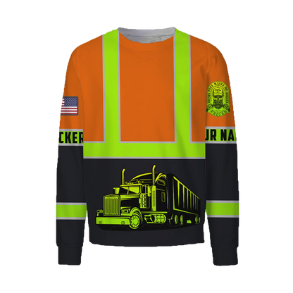 Personalized Trucker Safety 3D Printed Shirts TN