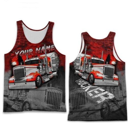 Personalized Name Trucker 3D All Over Printed Unisex Shirts