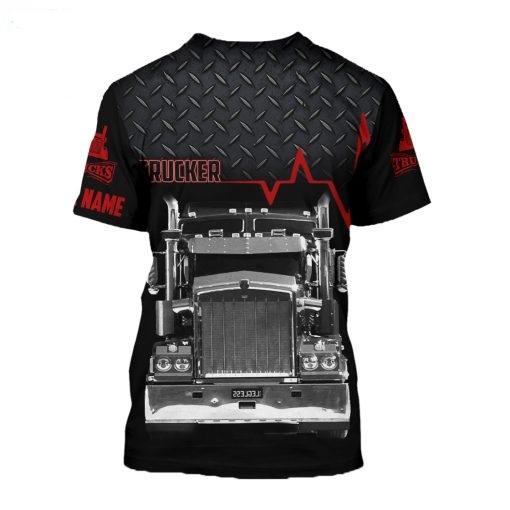 Personalized Name Trucker 3D All Over Printed Unisex Shirts