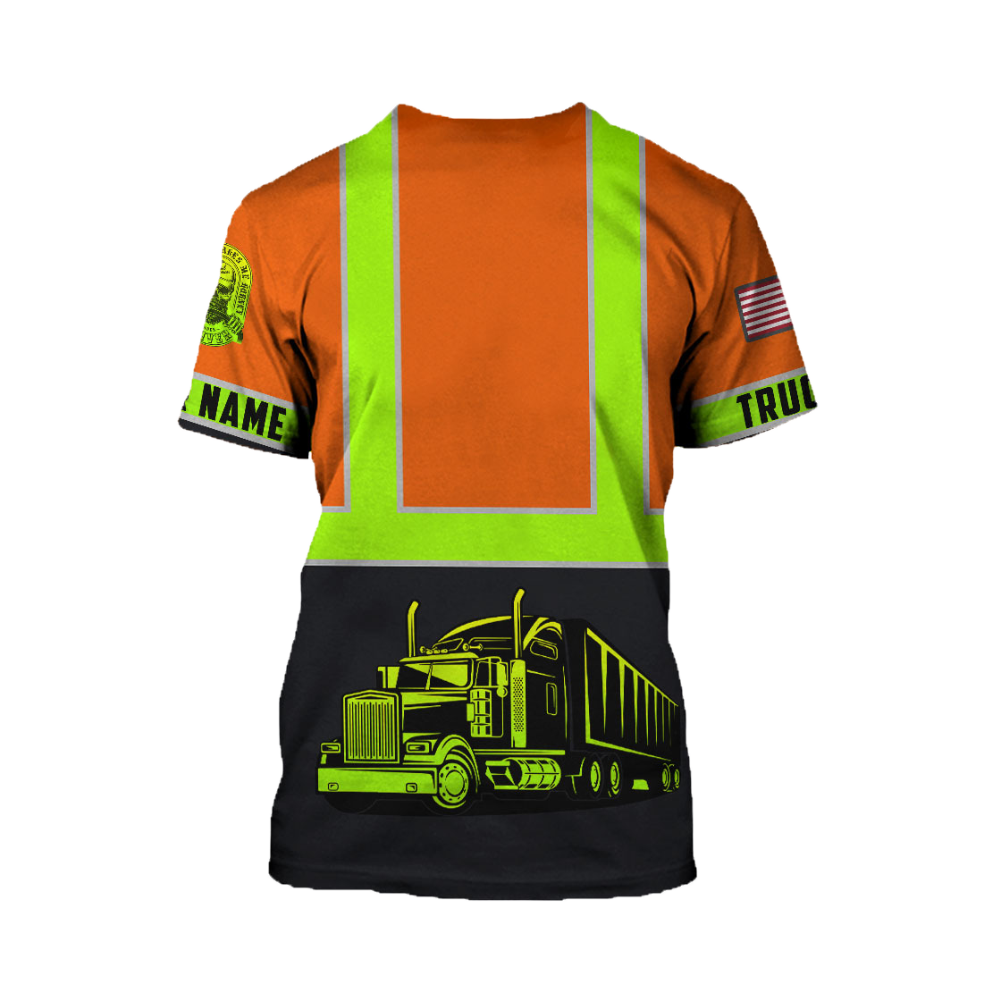 Personalized Trucker Safety 3D Printed Shirts TN