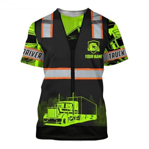 Personalized Name Trucker 3D All Over Printed Unisex Shirts