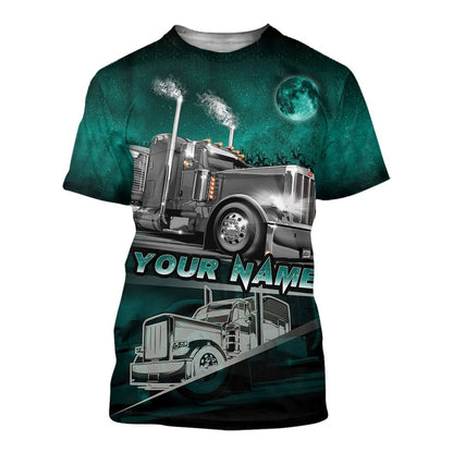 Personalized Name Trucker 3D All Over Printed Unisex Shirts