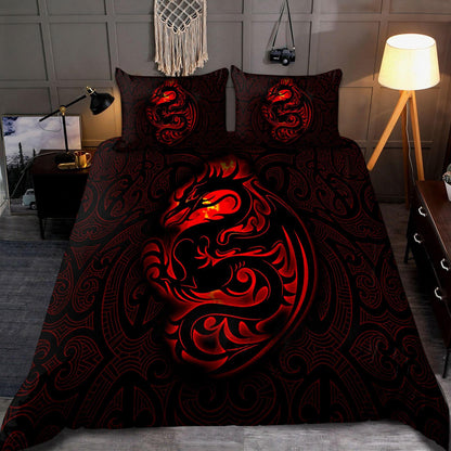 Dragon Tribal Tattoo 3D Over Printed Bedding Set-ML