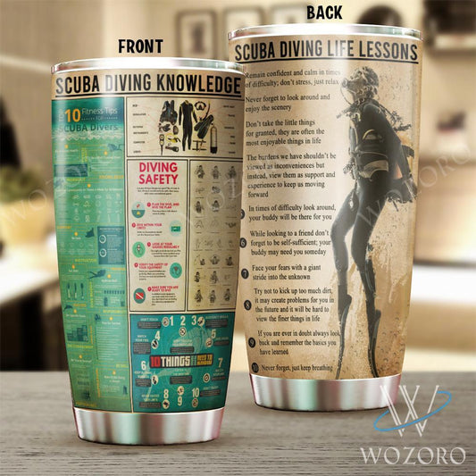 Scuba diving Knowledge Facts Tumbler TA032304 - Amaze Style™-