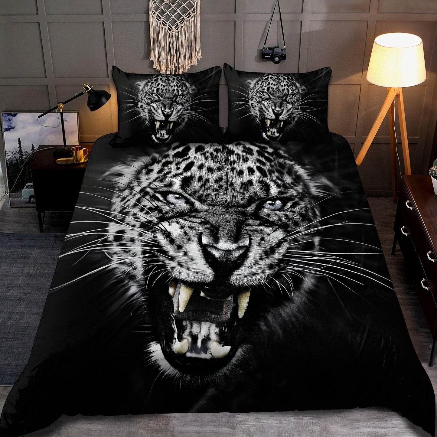 Jaguar Back And White Bedding Set DQB08202001