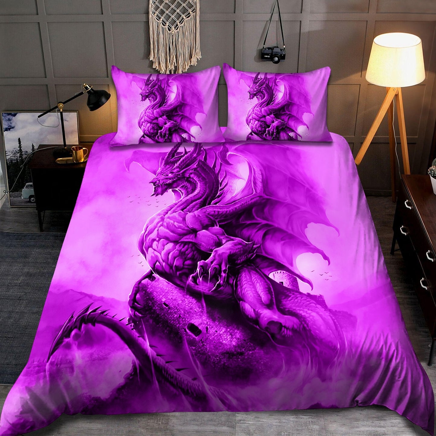 Purple Dragon Bedding Set DQB08132001