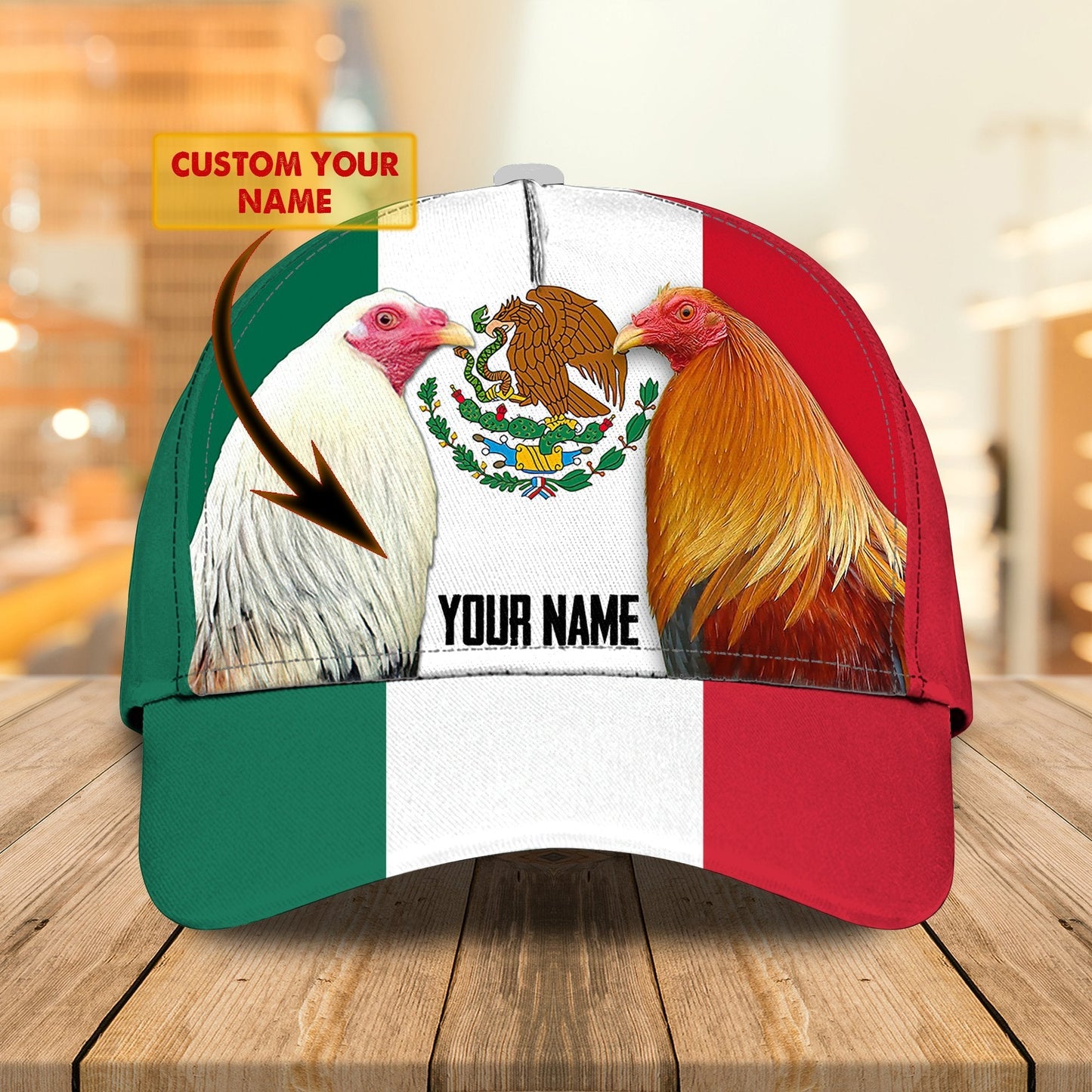 Personalized Rooster 3D Printed Cap