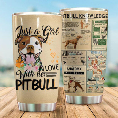Pitbull Knowledge – Tumbler 20oz TA032803 - Amaze Style™-