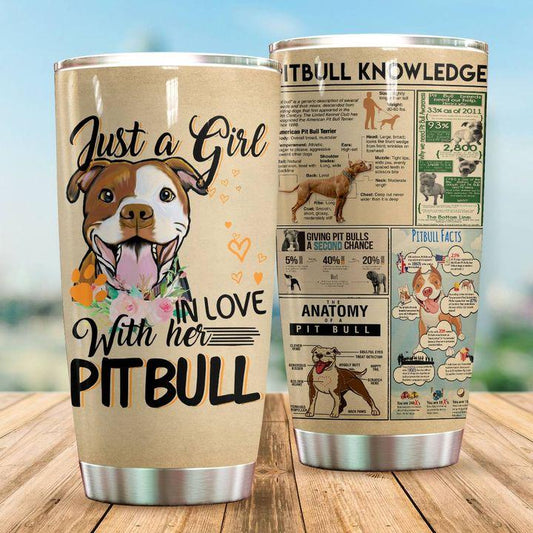 Pitbull Knowledge – Tumbler 20oz TA032803 - Amaze Style™-