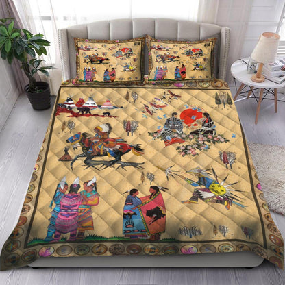 Native American Pattern Quilt Bedding Set MP264S1 - Amaze Style™-Quilt
