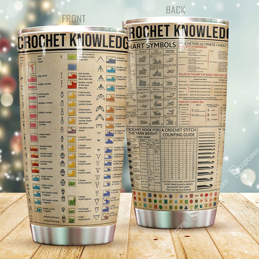 Crochet Knowledge Tumbler Cup Premium MPT4 - Amaze Style™-Tumbler