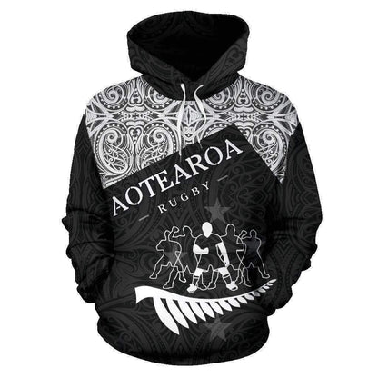 Maori Haka Rugby Hoodie New Zealand HC1105 - Amaze Style™-Apparel