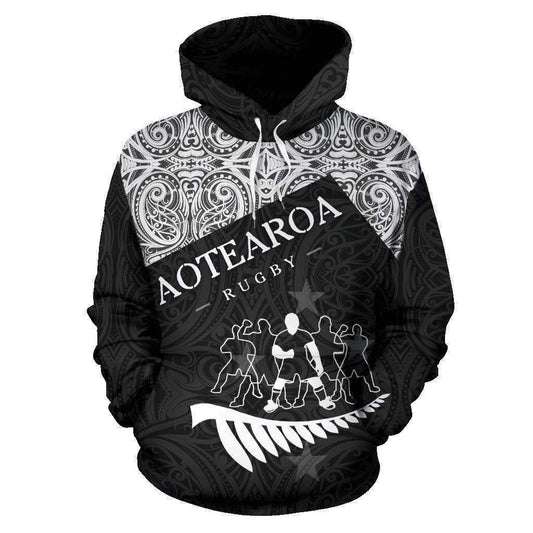 Maori Haka Rugby Hoodie New Zealand HC1105 - Amaze Style™-Apparel