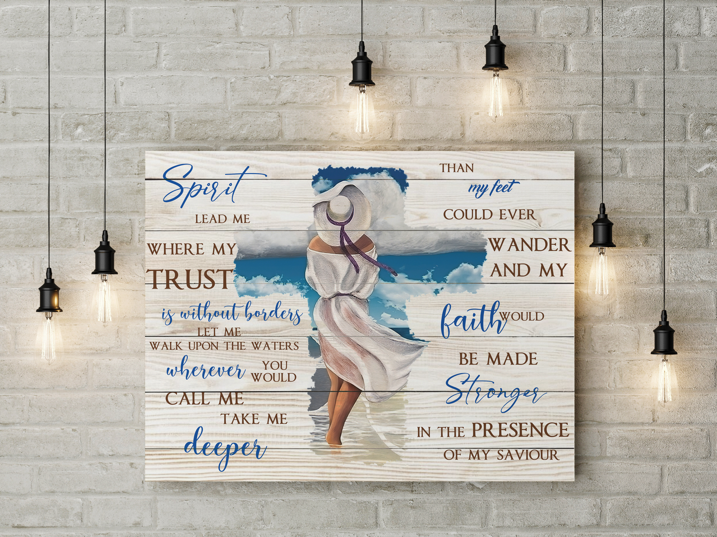 Beach Canvas Spirit Lead Me