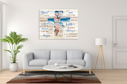 Beach Canvas Spirit Lead Me