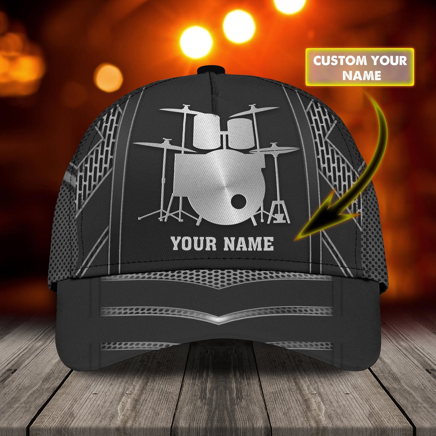 Personalized Guitar 3D Printed Cap