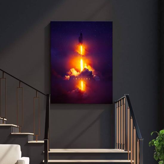 Fly To The Moon Poster