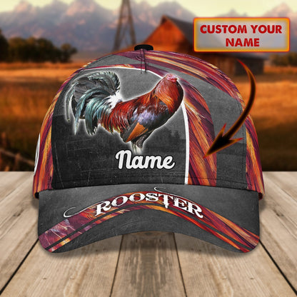 Personalized Rooster 3D Printed Cap