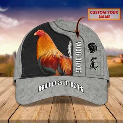 Personalized Rooster 3D Printed Cap