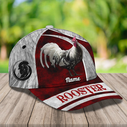 Personalized Rooster 3D Printed Cap