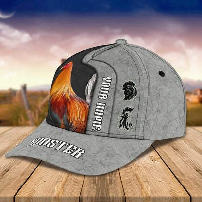 Personalized Rooster 3D Printed Cap