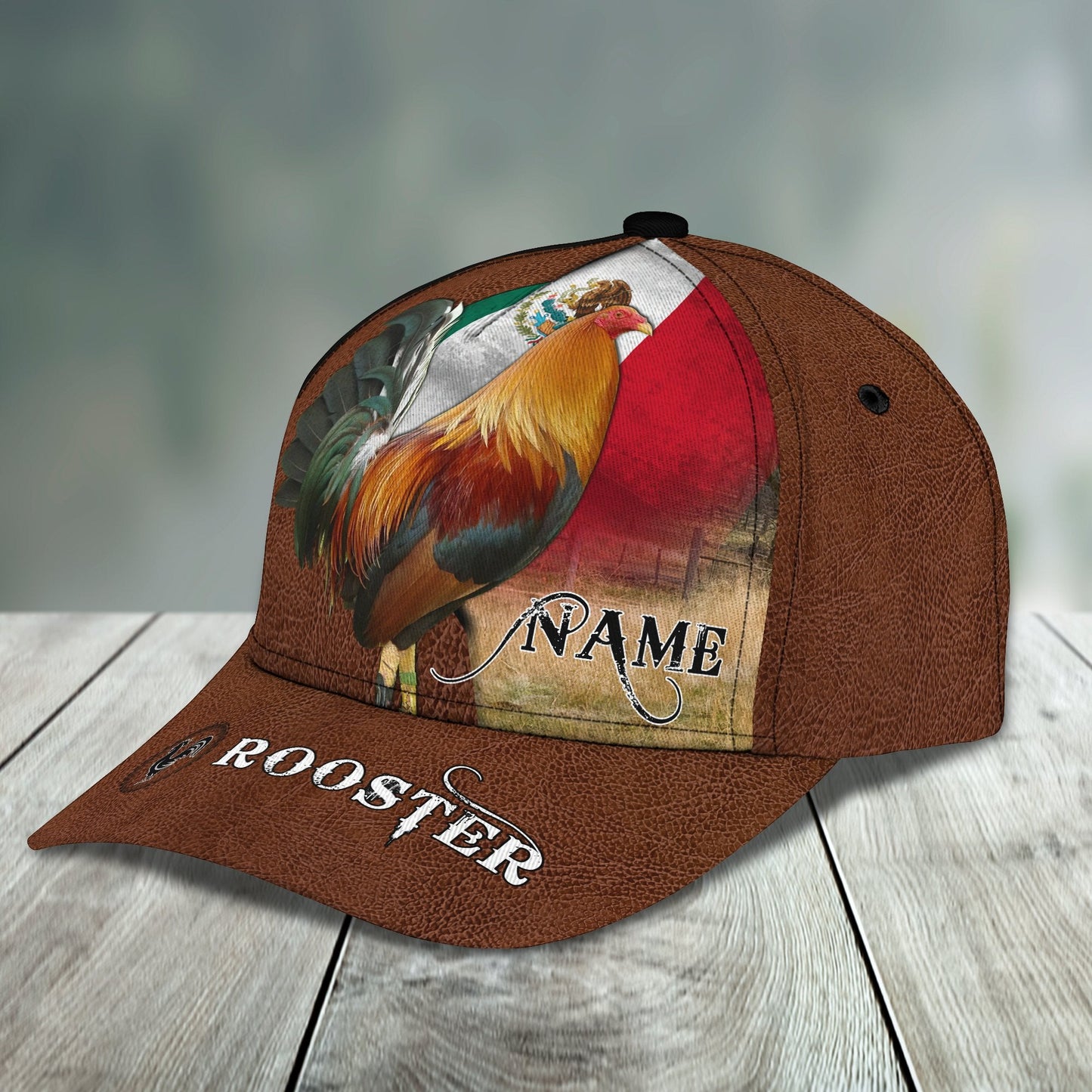 Personalized Rooster 3D Printed Cap