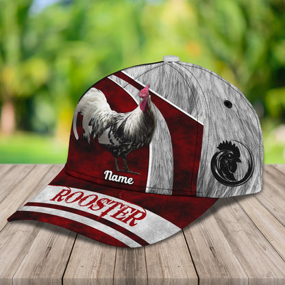 Personalized Rooster 3D Printed Cap