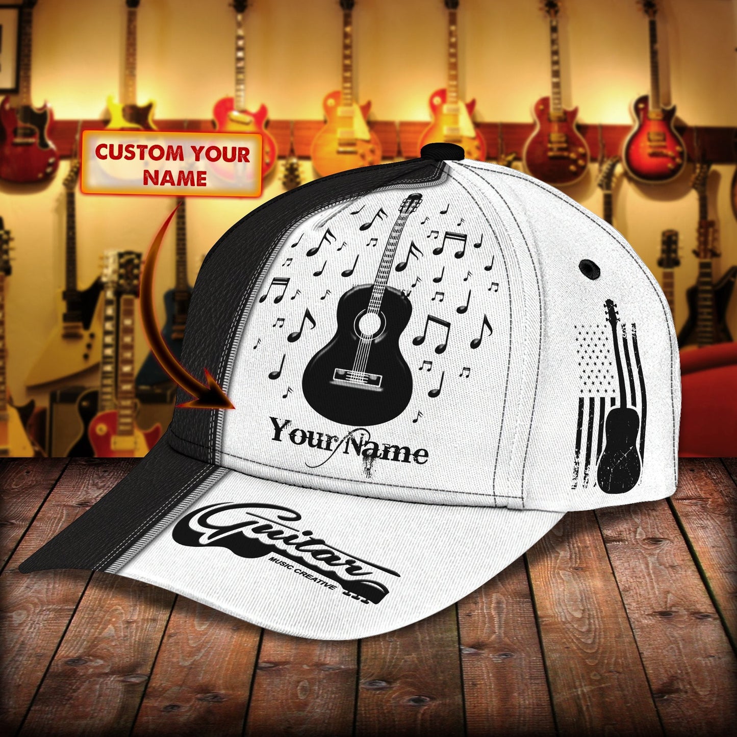 Guitar 3D Printed Cap 13072103.CTN
