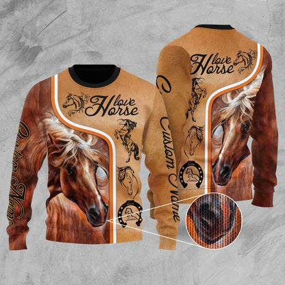 Personalized Love Horse 3D All Over Printed Unisex Shirts Pi112038